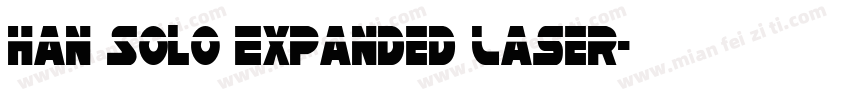 Han Solo Expanded Laser字体转换